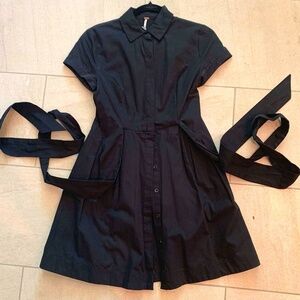 Free People wrap belt dress.